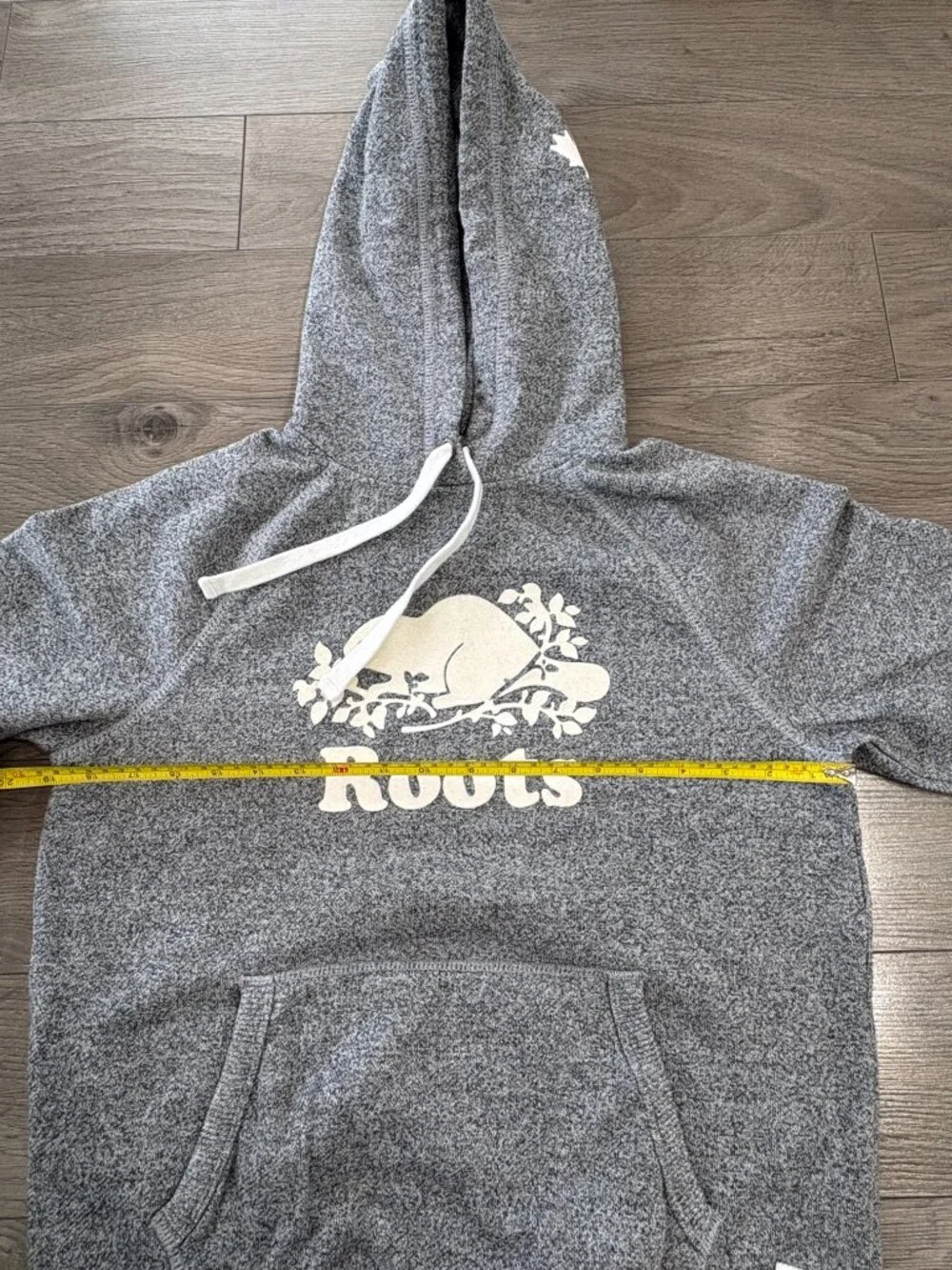 Ladies Roots Heather Gray Logo Hoodie – Size Small – Great Condition - Picture 11 of 13